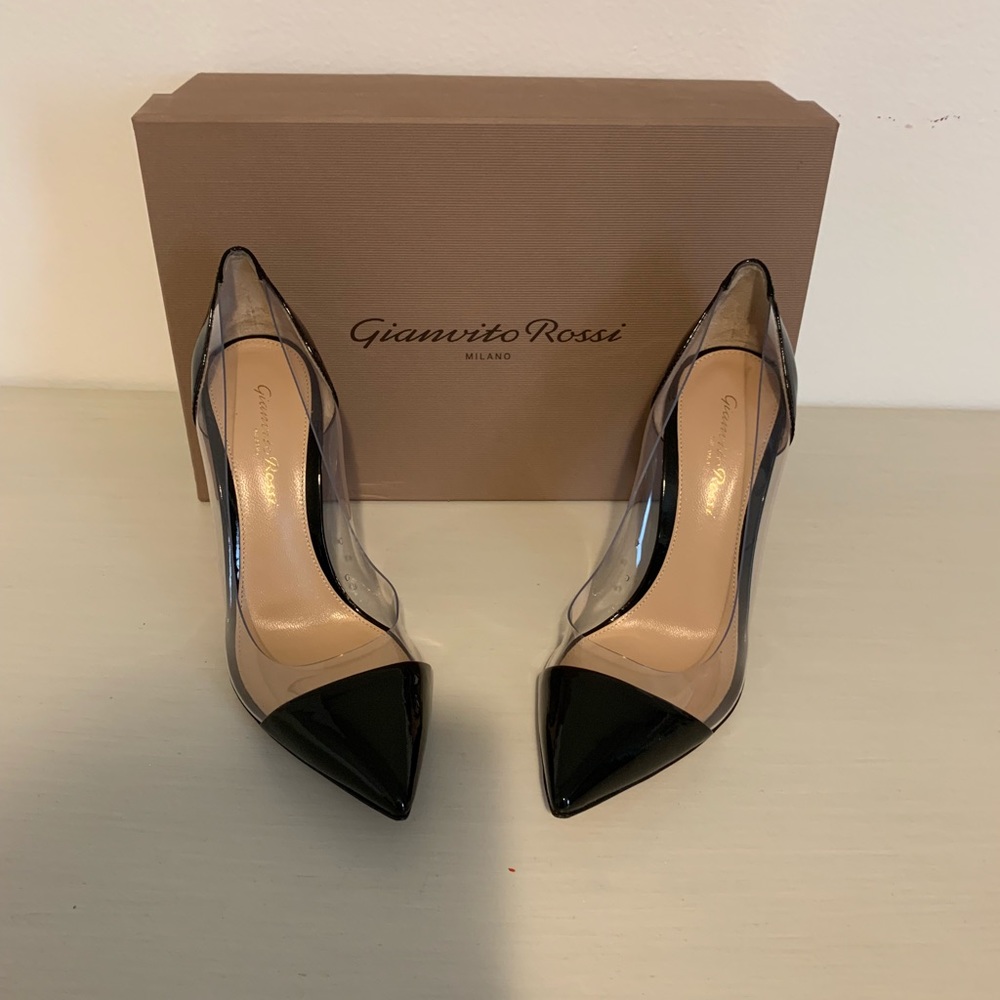 Gianvito Rossi plexi pumps